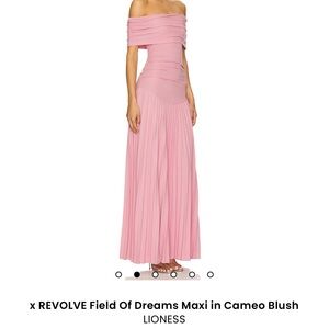 Lioness Blush Off-Shoulder Maxi Dress